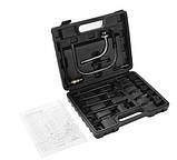 Насос масляний ручний автомобільний бак 7,5л комплект + перехідники Kraft&Dele KD12500, фото 4