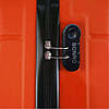 Набір валіз на колесах Bonro 2019 — 2 шт (M + L) середня і велика дорожні пластикові оранжеві з кодовим замком і висувною ручкою, фото 8