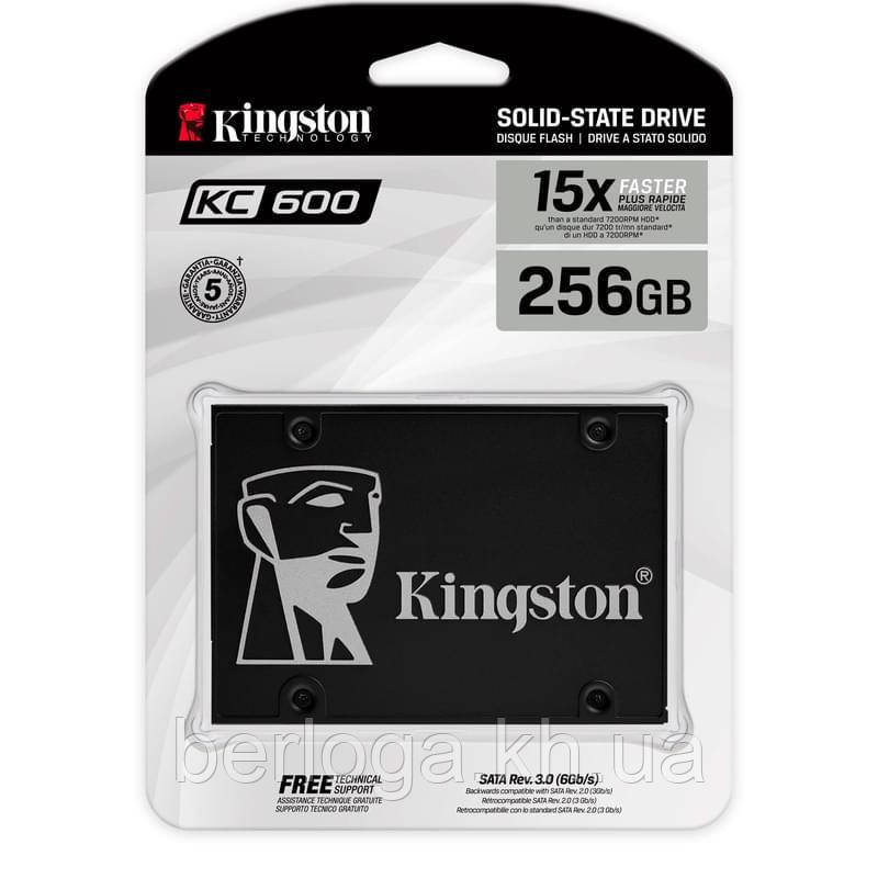 SSD-накопичувач  Kingston  KC600 2.5' 256GB (SKC600/256G )