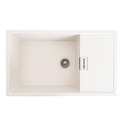 Гранітна мийка для кухні VALESO DIAMOND 8650 матова Білосніжна