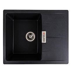 Гранітна мийка для кухні VALESO 6250 ZIRKONE матовий Карбон