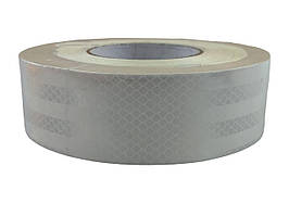 Стрічка 5 см х 50 м біла (звичайний тип) світловідбивна