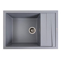 Гранітна мийка для кухні VALESO CASCADA 7050 матова Сірий металік