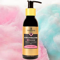 Лубрикант Sensuva Ultra-Stimulating On Insane Cotton Candy 125 мл | Возбуждающая смазка на гибридной основе
