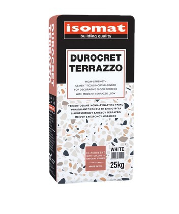 Раствор для декоративных полов ДЮРОКРЕТ-ТЕРРАЦЦО \ DUROCRET-TERRAZZO -уп.25кг