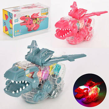 Іграшка Динозавр 23см, їздить, шестерні рухаються HJ688 G-Rich