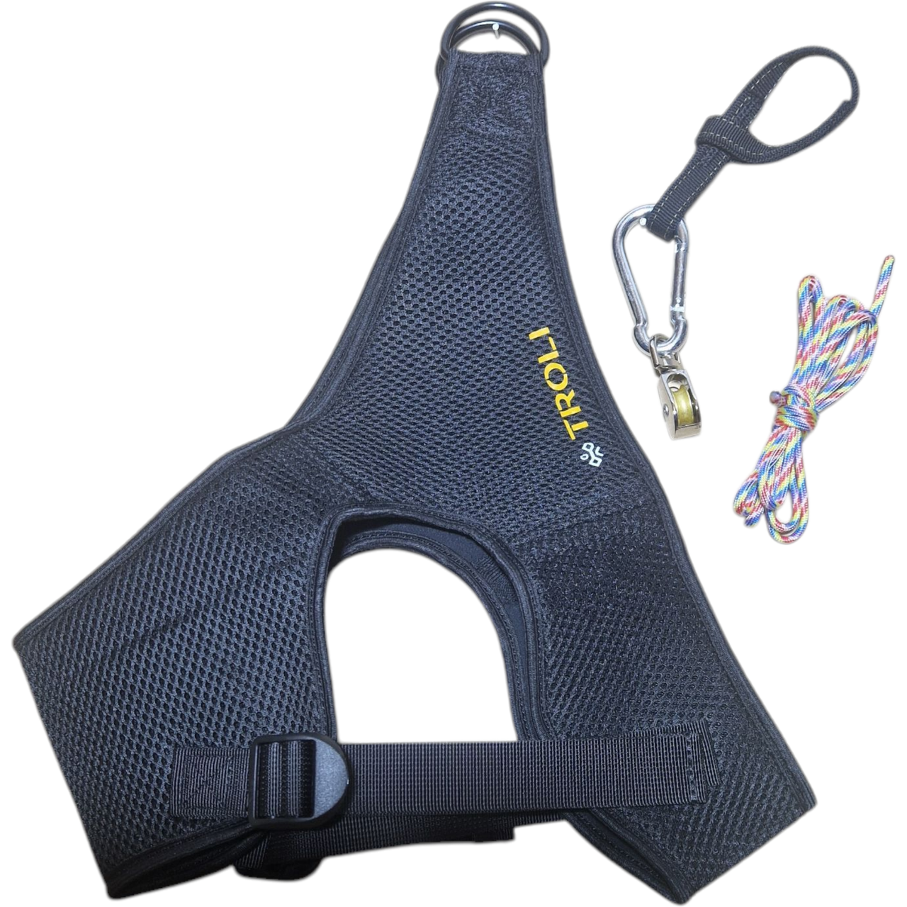 Петля Гліссона з неопрену для витягування хребта з посиленими кільцями та кріпленням за турнік