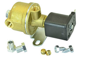 Електроклапан газу латунь із нижнім фільтром (вхід 6 мм)