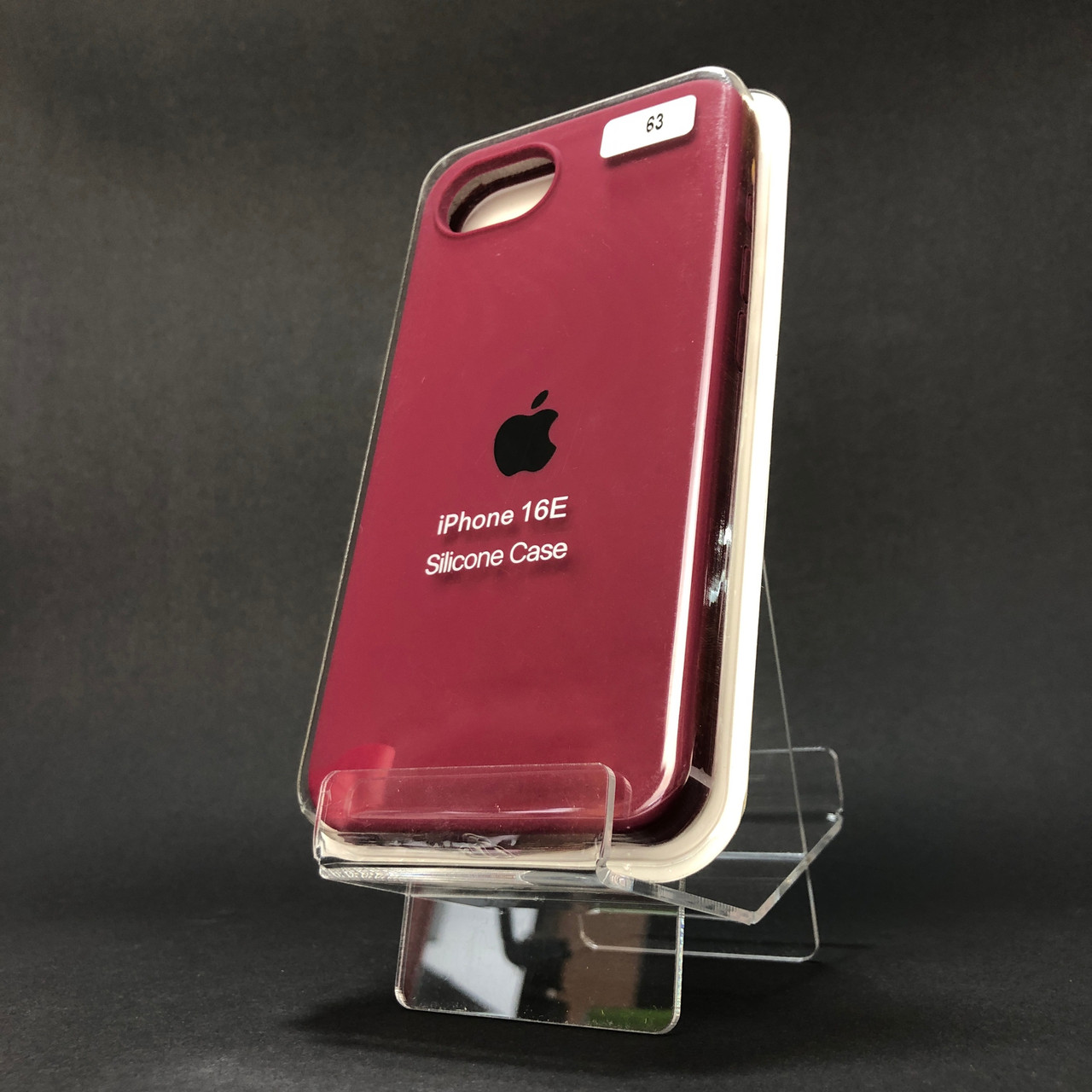 Чохол для телефона iPhone 16e Silicon Case original FULL No63 burgundy (4you)