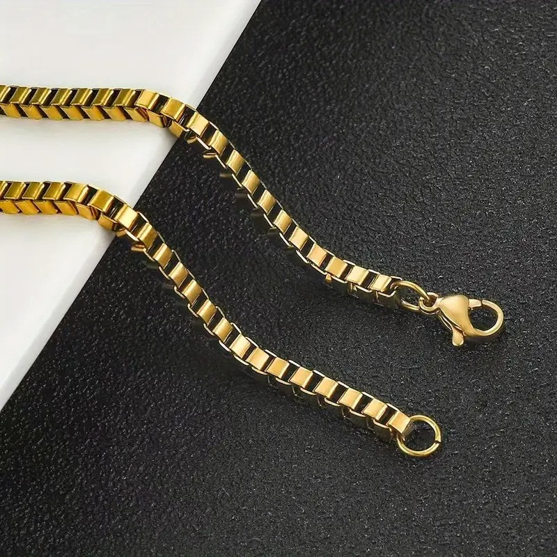 Ланцюжок золотистий Titan Spirit титанова сталь 2 мм 45 см унісекс, фото 1