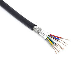 Провід екранований мідний RVVP 8-жильний 0.3мм2/22AWG