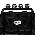 Дитячий електромобіль Bambi Racer JEEP (чорний колір, фарба) 12V, 4 мотори, двомісний, фото 9