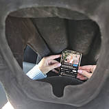 Надувна подушка для подорожей , портативна підтримки підборіддя , голови та шиї у літаку автомобілі автобусі Trizand 25346 Польща, фото 2