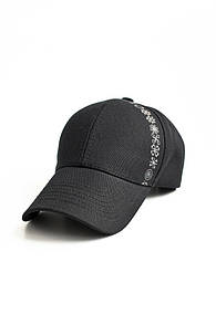 Бейсболка принт Оберіг чорна Modna KAZKA MKKT0002-1-1