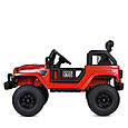 Дитячий електромобіль Bambi Racer JEEP (червоний колір) 12V, 4 мотори, двомісний, фото 8
