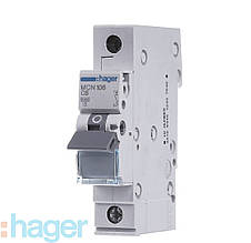 Автоматичний вимикач 6 А, 1-фазний, тип С, Hager MCN106