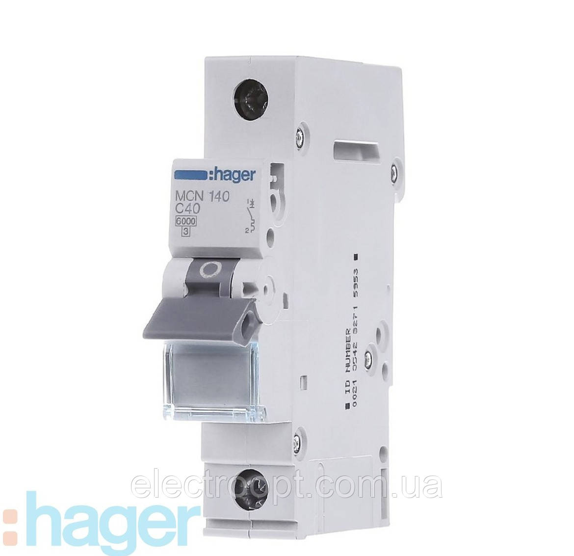 Автоматичний вимикач 40 А, 1-фазний, тип С, Hager MCN140