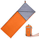 Спальний мішок ковдра ультралегкий Lixada LW180 +15 °C +9 °C Ragular 190 х 75 см Orange, фото 9