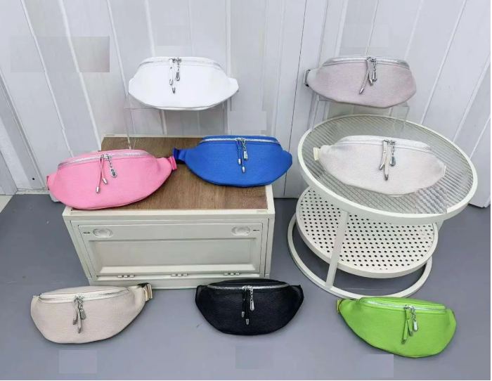 Сумка жіноча поясна бананка на блискавці з кишенею зі штучної шкіри у різних кольорах Fedya, фото 1