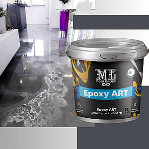 Епоксидна підлога Epoxy Granitte 10 кг Графітовий