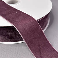 Оксамитова стрічка декоративна 4 см 22 м - жовтий