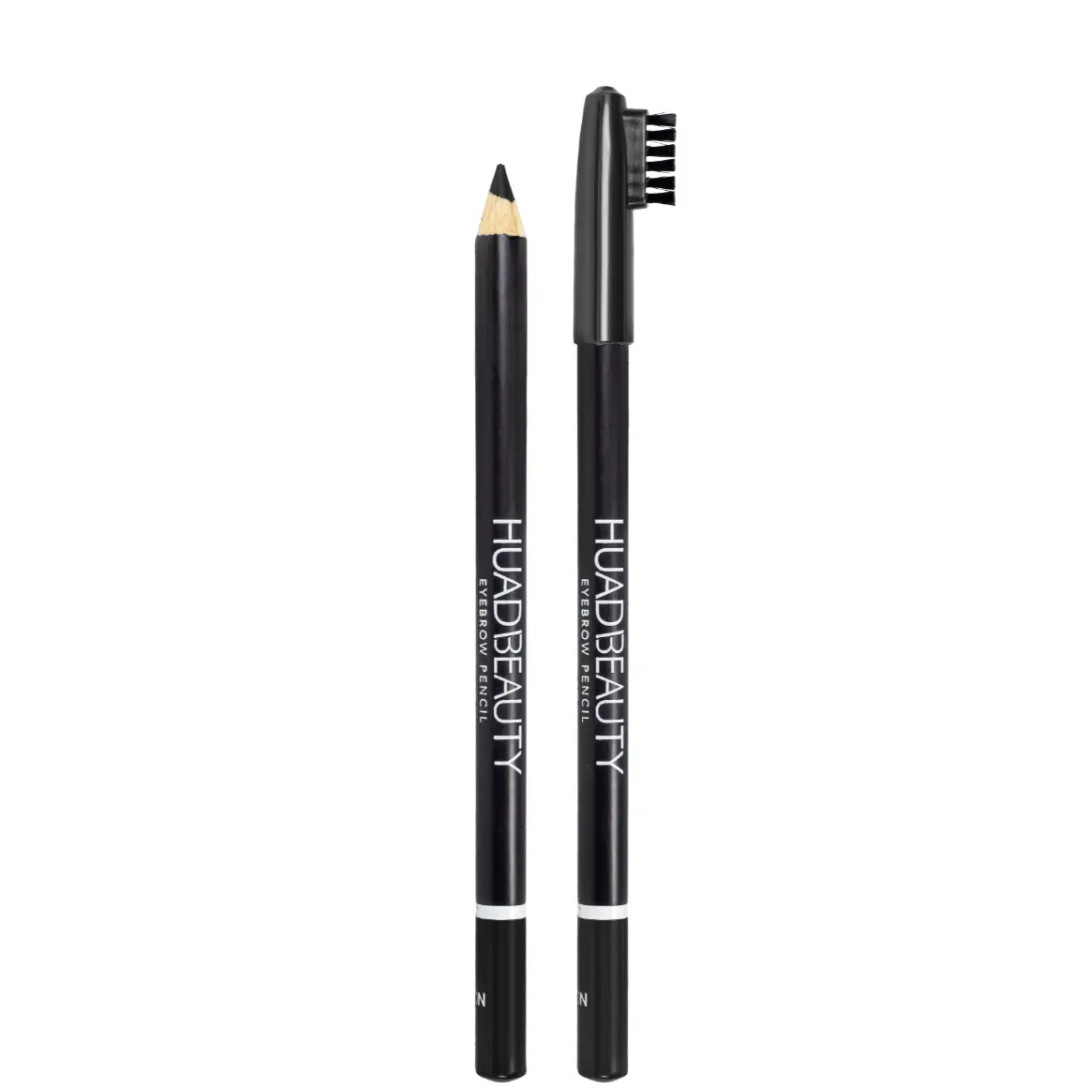 Водостійкий олівець для брів Huda beauty 01 чорний, фото 1