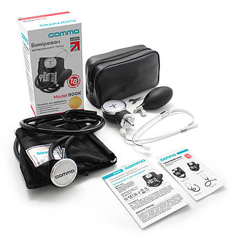 Тонометр механічний з вбудованим стетоскопом Gamma 800 К гарантія 18 місяців