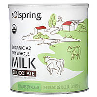 Dr. Mercola, Solspring®, органічне сухе незбиране молоко А2, шоколад, 858 г (30,1 унції)
