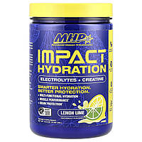 MHP, Impact Hydration, електроліти та креатин, лимон і лайм, 0,98 фунта (15,6 унції)