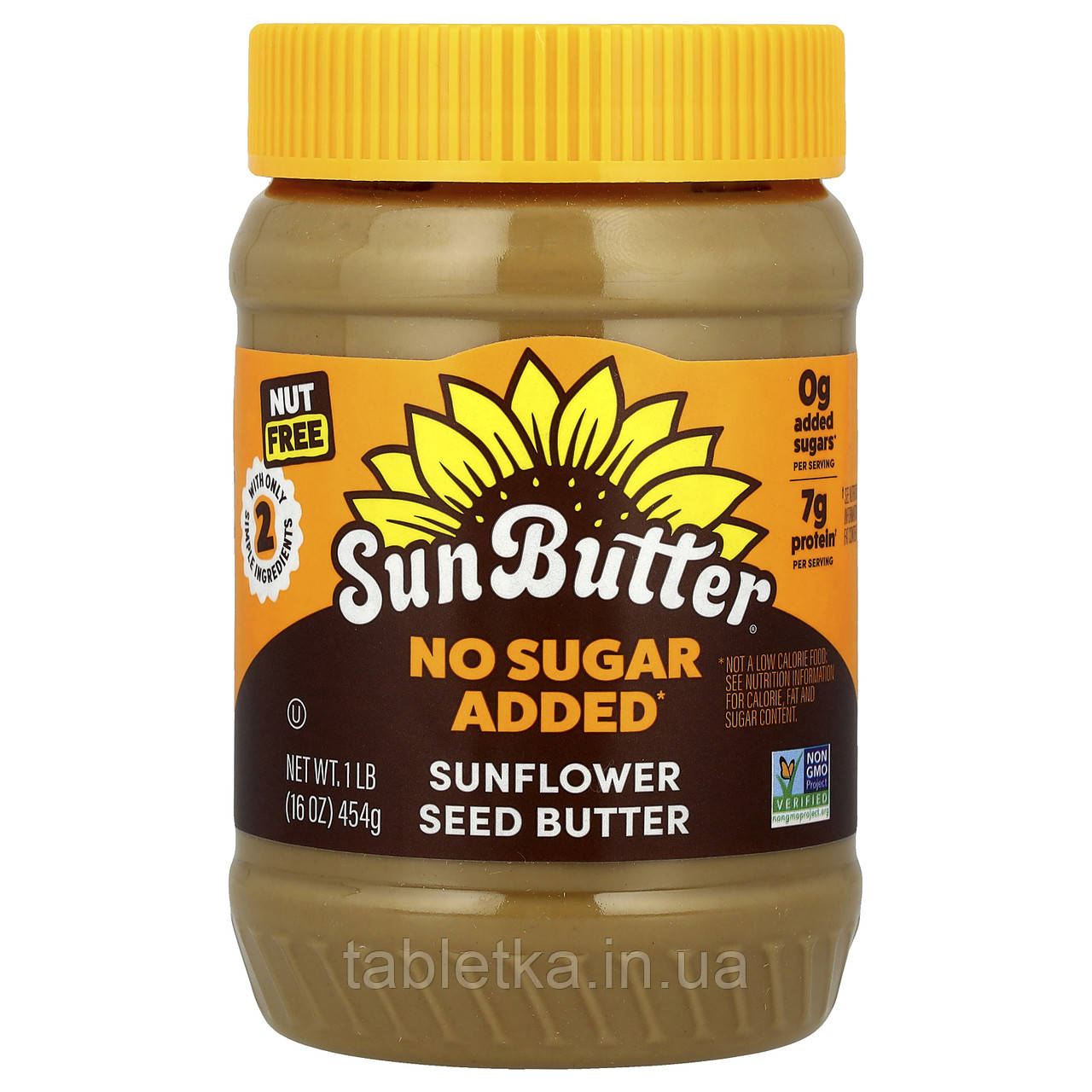 SunButter, Соняшникова олія, без цукру, 454 г (16 унцій)