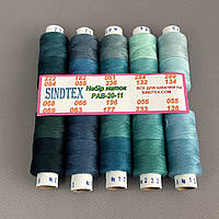 Набір ниток з градієнтом 40/2 100% поліестер 150м 20-11