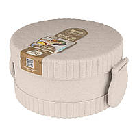 Ланч-бокс із пшеничного лушпиння Еко 13x7.5 см Stenson TD01266 (beige) Бежевий