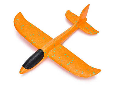 Літак помаранчевий 31см пінопласт арт.380 ТМ METR FG
