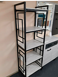 Стелаж металевий для книг, журналів, іграшок Квадро 5 полиці, фото 2