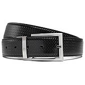 Ремінь чоловічий шкіряний Semi Line Black/Brown (P8232-0 L)