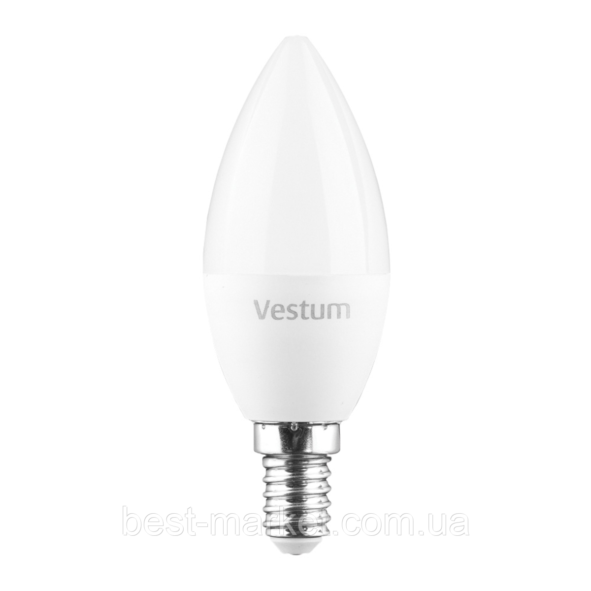 Світлодіодна лампа Vestum C37 6W 3000K 220V E14 1-VS-1304