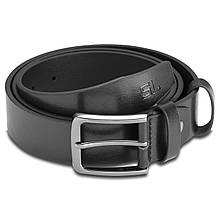 Чоловічий шкіряний ремінь Semi Line Black (P8230-0 L) 3.3 см класична пряжка-цвях для талії 103-112 см
