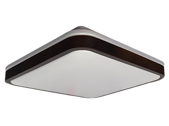 GLOW матовий 60W  391*391*65мм 3000К-6500К з ДК горіх