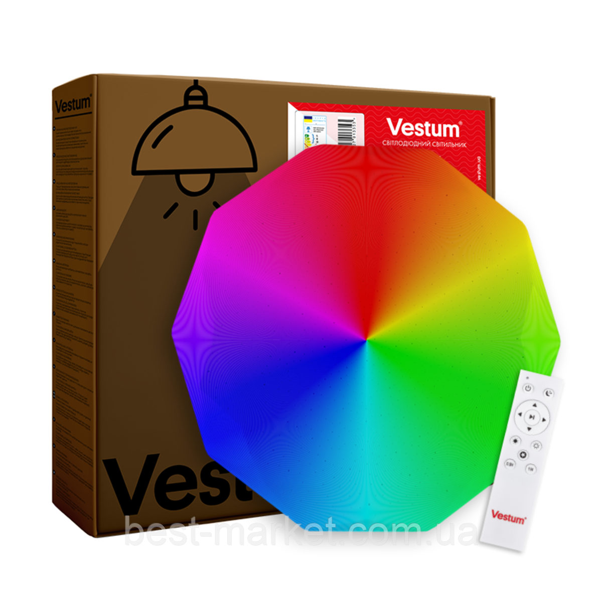 DIAMANT зоряне небо 60W 395*55мм 3000К-6500К RGB з ДК, фото 1