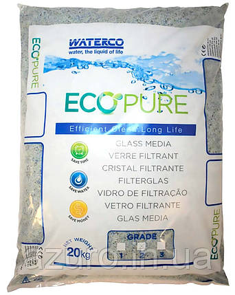 Пісок скляний Waterco EcoPure 1.0–3.0 мм (20 кг), фото 1