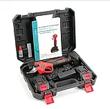 Ручний акумуляторний сікатор, садові ножниці на акумуляторі 24V, фото 4