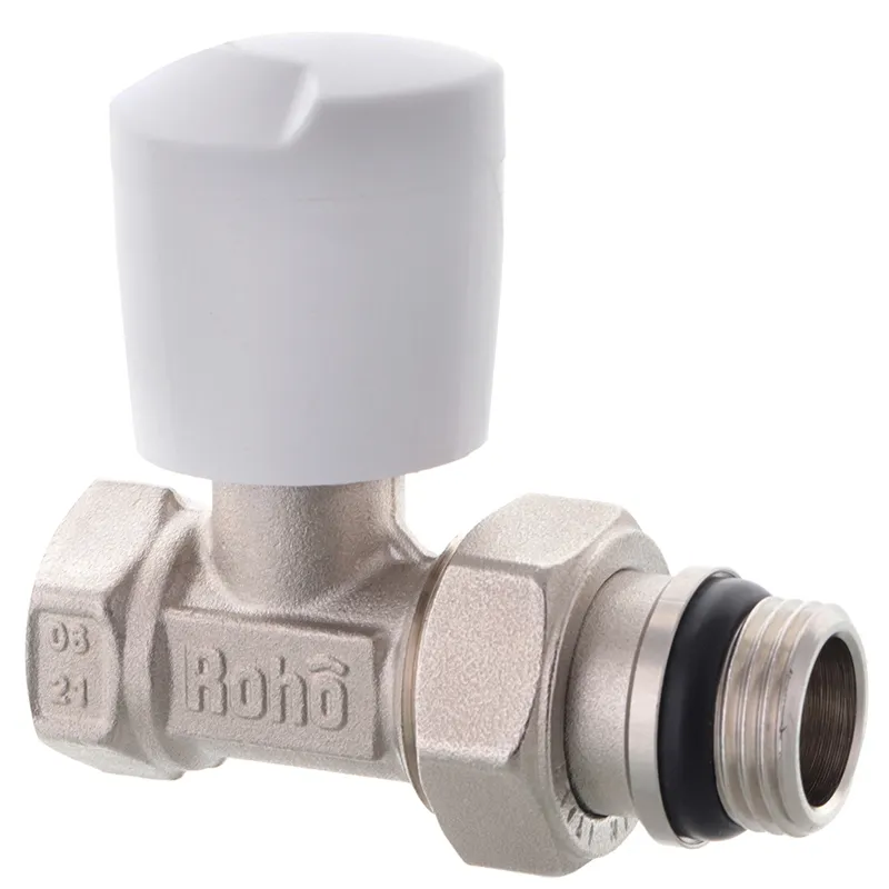 Кран радіаторний Roho R5561-050 — 1/2" прямий (антипротечка) (RO0131)