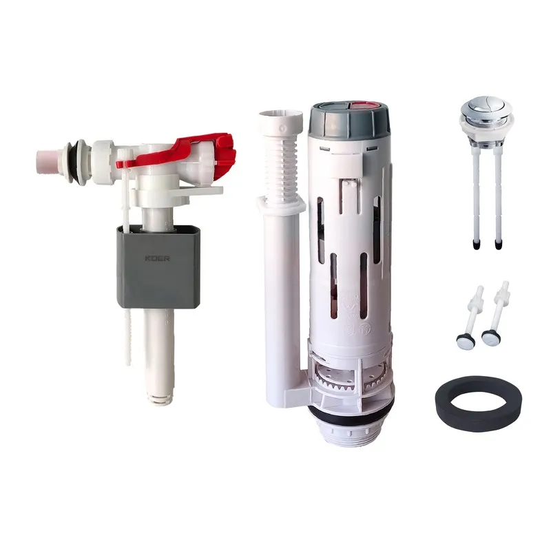 Комплект арматури Koer KT-0303-1/2" спускна та наповнювальна з боковим під'єднанням, 1/2" (KR5340), фото 1