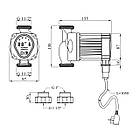 Насос циркуляційний Forwater WPB 25/6-130, фото 2