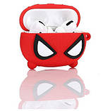 Чохол для AirPods Pro 2/1 - Spider-Man 3D, силіконовий, фото 3