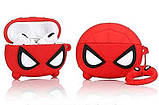 Чохол для AirPods Pro 2/1 - Spider-Man 3D, силіконовий, фото 4