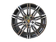 R20 Gray + Chrome ( одноширокі ) Диски на Porsche Cayenne 958 2010-2014 року
