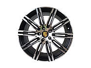 R21 Satin Black + Chrome ( одноширокі ) Диски на Porsche Cayenne 958 2010-2014 року