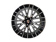 R21 Gloss Black + Chrome ( різноширокі ) Диски на Porsche Cayenne 958 2010-2014 року