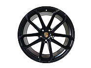 R22 Satin Black ( різноширокі ) Диски на Porsche Cayenne 958 2010-2014 року